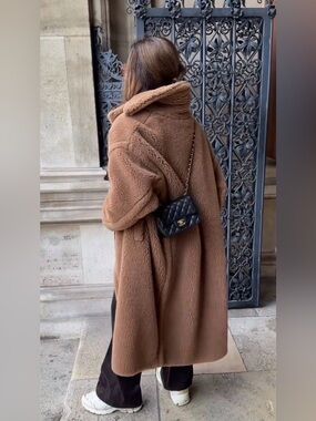 NWT Authentic Max Mara ICON Teddy Camel Coat Size Small $4670 Retail